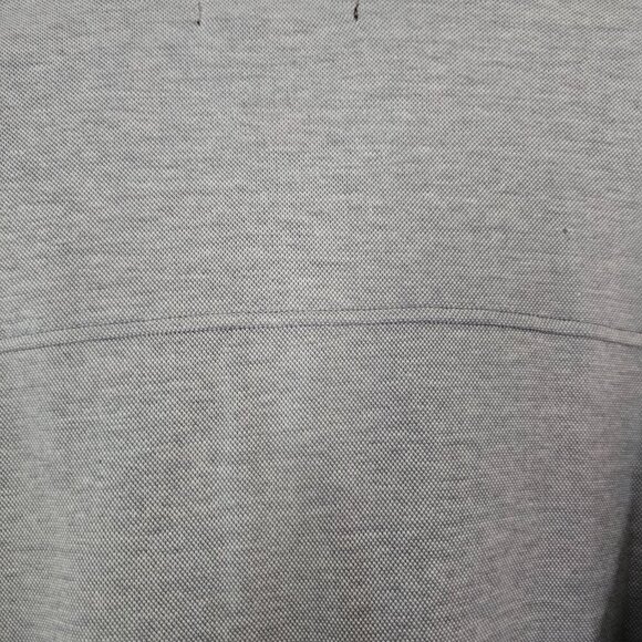 Harriton Men Stain Repel Workshirt Medium Light Charcoal Button Down Long Sleeve - Picture 6 of 8